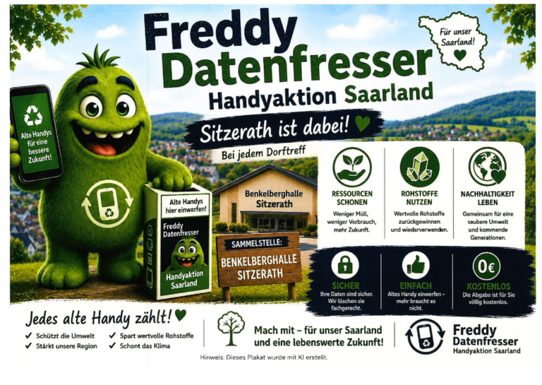 Flyer Handy Sammelaktion