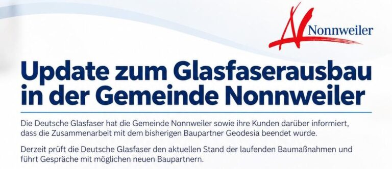 Glasfaserausbau