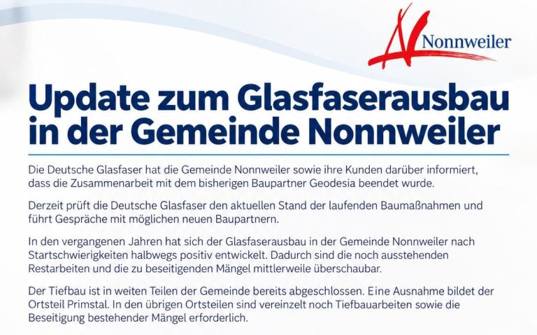 Glasfaserausbau
